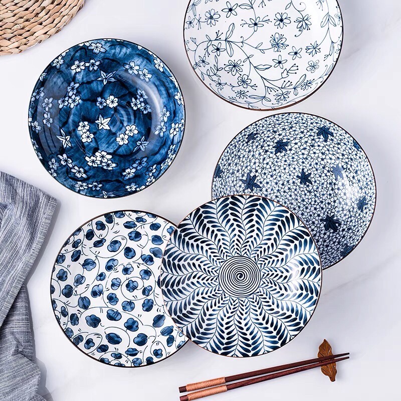 Bộ bát ăn cơm làm quà tặng tân gia , set bát đĩa sứ làm quà tặng Alifis