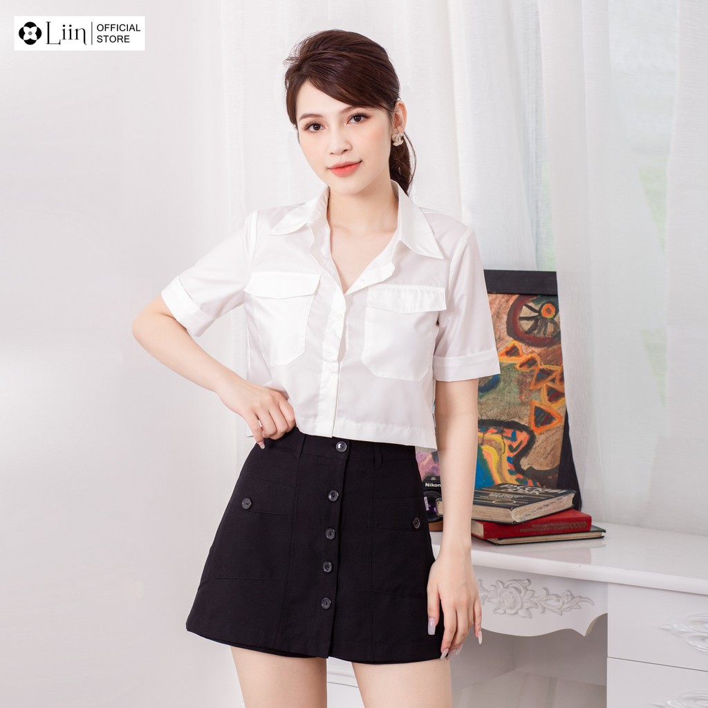 Quần giả váy nữ Linbi nhiều màu, thiết kế trẻ trung, xinh xắn Liin clothing Q3576