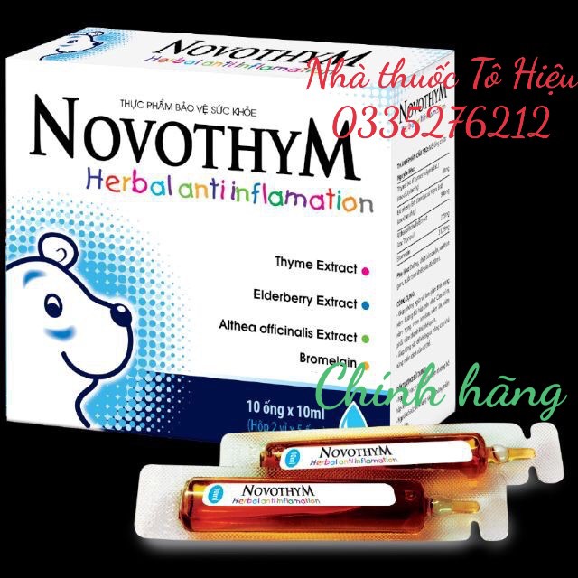 Novothym - Giúp Giảm Viêm Đường Hô Hấp Trên , Tăng Đề Kháng Giúp Con Giảm Lệ Thuộc Kháng Sinh