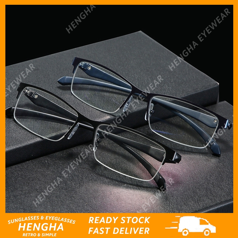 Kính Mắt Chống Ánh Sáng Xanh Gọng Chữ Nhật Cho Nam