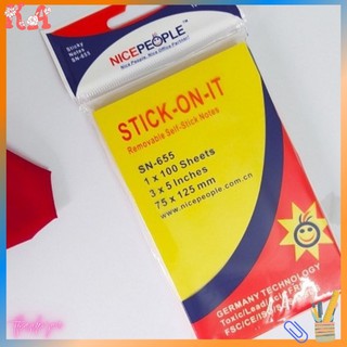 Giấy note vàng Nicepeople 3x5( 7.5x12.5cm)