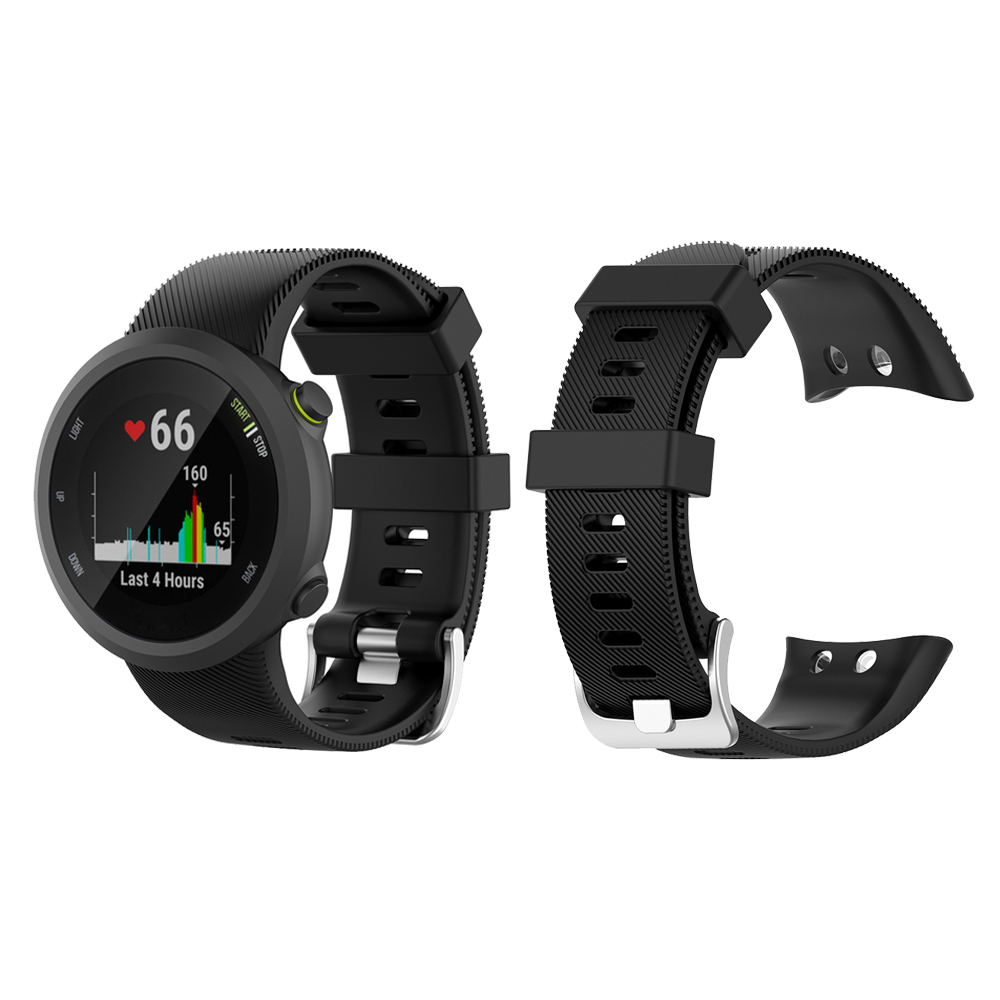 Dây Đeo Silicon Có Khóa Kim Loại Cho Đồng Hồ Thông Minh Garmin Forerunner 45 / 45s