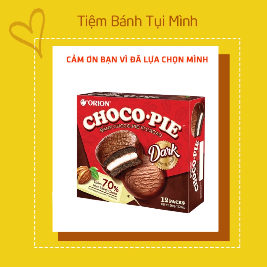 Bánh Chocopie Dark vị Cacao 12 gói/hộp