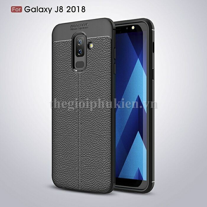 Ốp Lưng Dẻo Auto Forcus Dành Cho Samsung Galaxy J8 (2018) Tặng Kính Cường Lực
