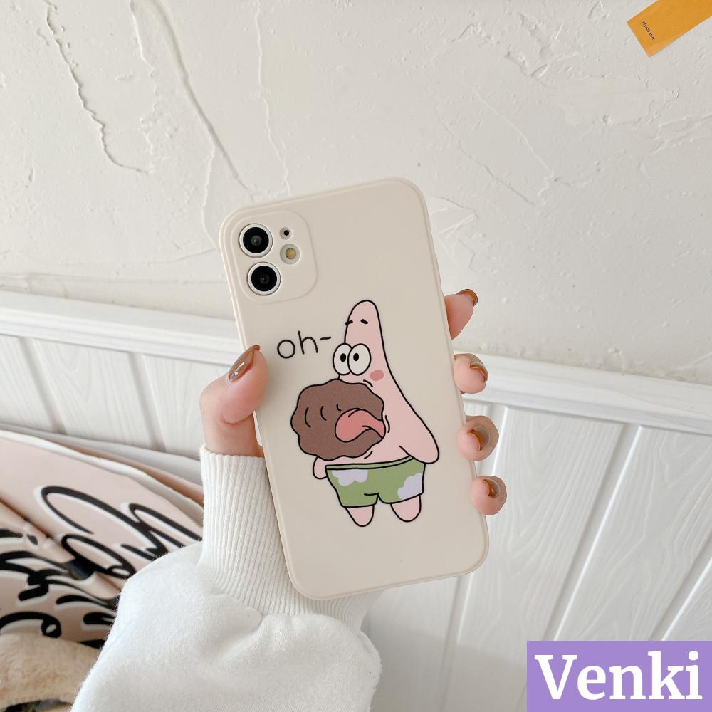 Ốp điện thoại tpu mềm góc vuông hình cậu bé bọt biển thích hợp cho iPhone 7 11 Plus/8 XR XS Pro 12 max X/XS pro 7/8/S