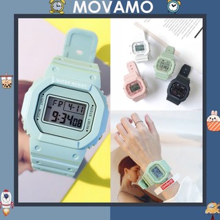 Đồng Hồ Nữ Shhors Xanh Matcha Thể Thao Dây Cao Su Siêu Bền DH78