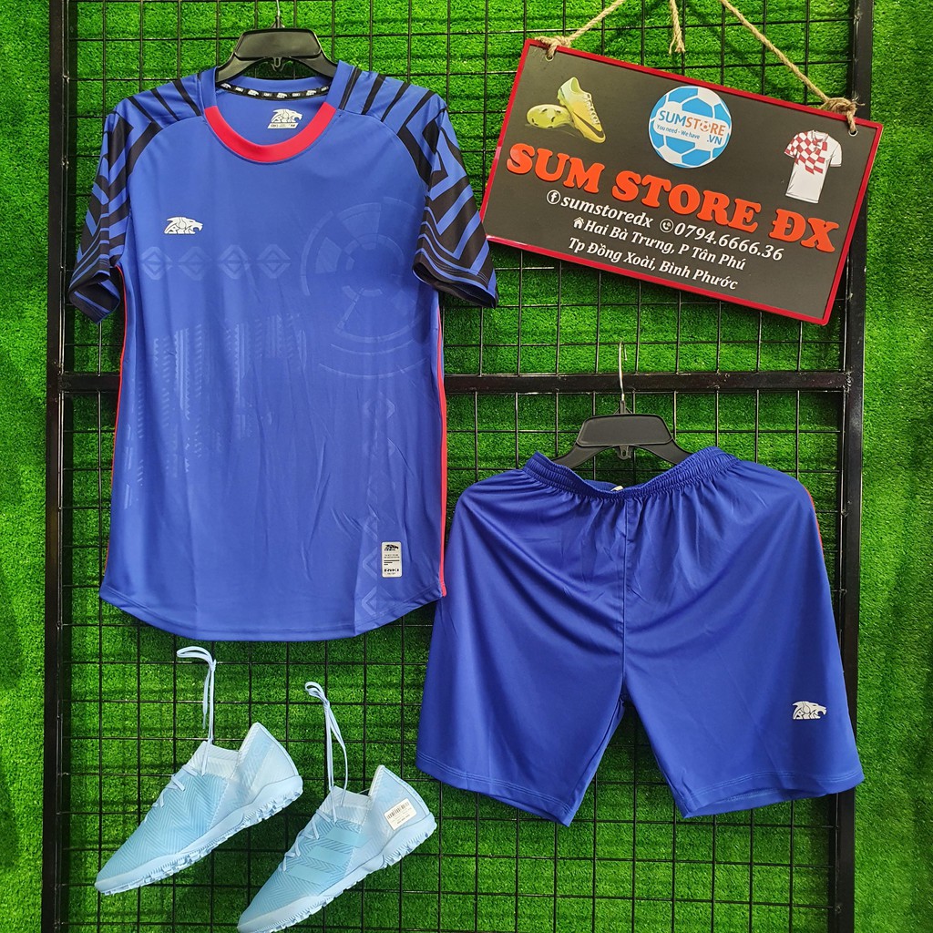 Razor Xanh Bích - Áo Đá Banh Không Logo Riki Vải Thun Lạnh Cao Cấp