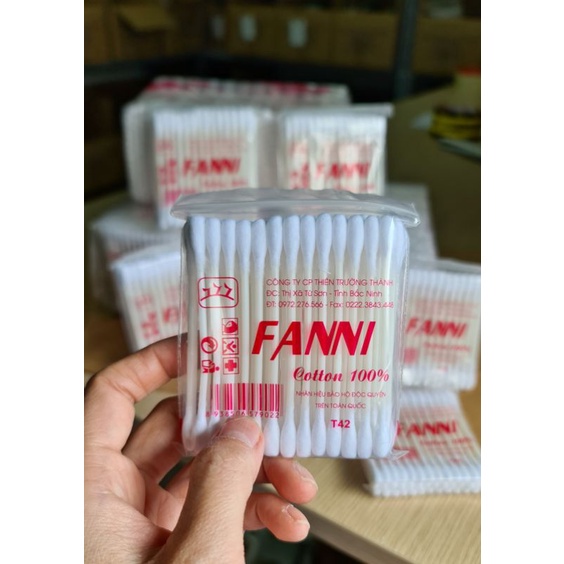 Tăm Bông FANNI, Tăm_Bông Ngoáy Tai Đa Năng Cao_Cấp_FANNI 100% Cotton