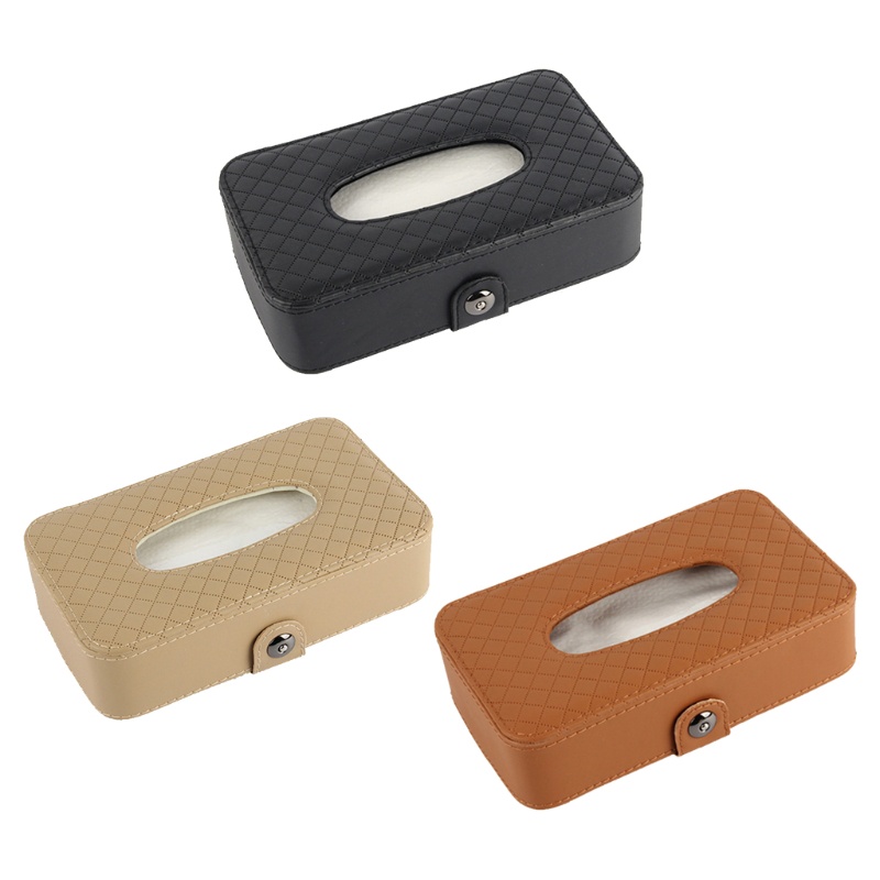 Giá Đỡ Khăn Giấy Gắn Tấm Che Nắng Xe Hơi Cỡ Lớn Có Dây Đeo Tiện Dụng