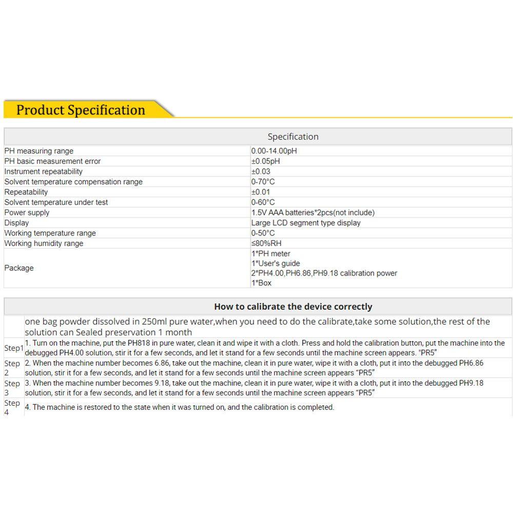 CONOPERY Bút Đo Độ PH Chuyên Nghiệp Cho Bể Cá