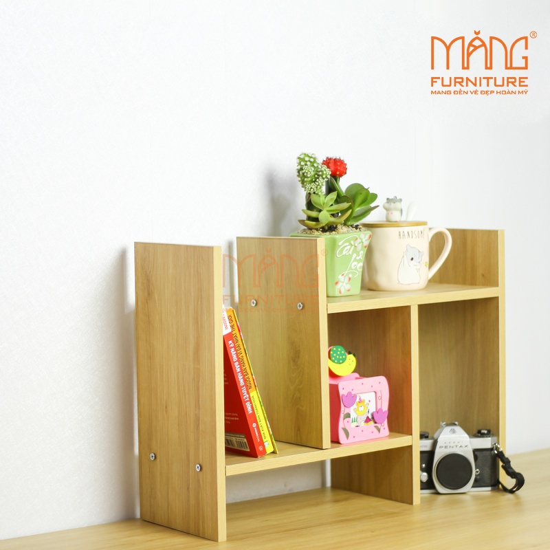 GIÁ SÁCH MINI - KỆ SÁCH MINI BẰNG GỖ (nhiều màu) KS01