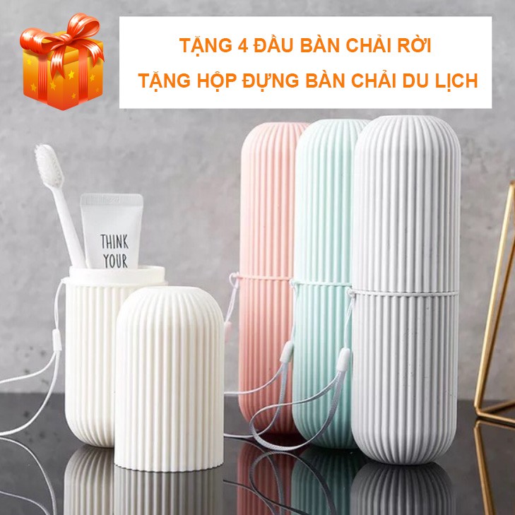 Bàn chải điện Sonic Planet X7 - mẫu bàn chải đánh răng điện tự động đang cực hot 2021 - Tặng 4 đầu chải - Bảo hành 12TH