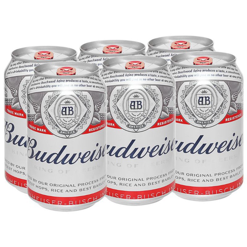Bia Budweiser 330ML x 24 lon | Mẫu lon mới chính hãng