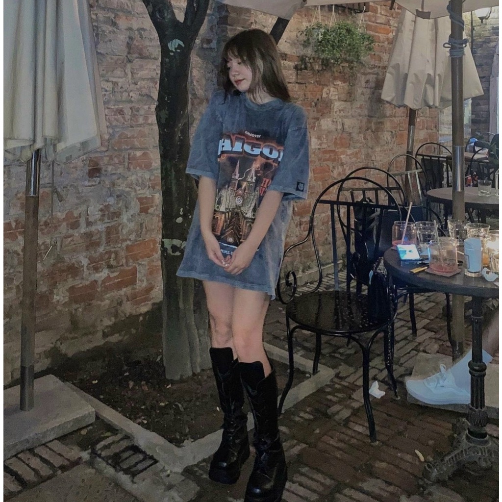 Áo Thun Local Brand Hades Loang Nhuộm Nam Nữ Tay Lỡ Oversize Unisex Full Mạc