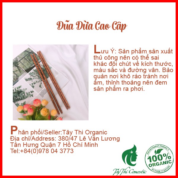 Đũa Dừa Cao Cấp