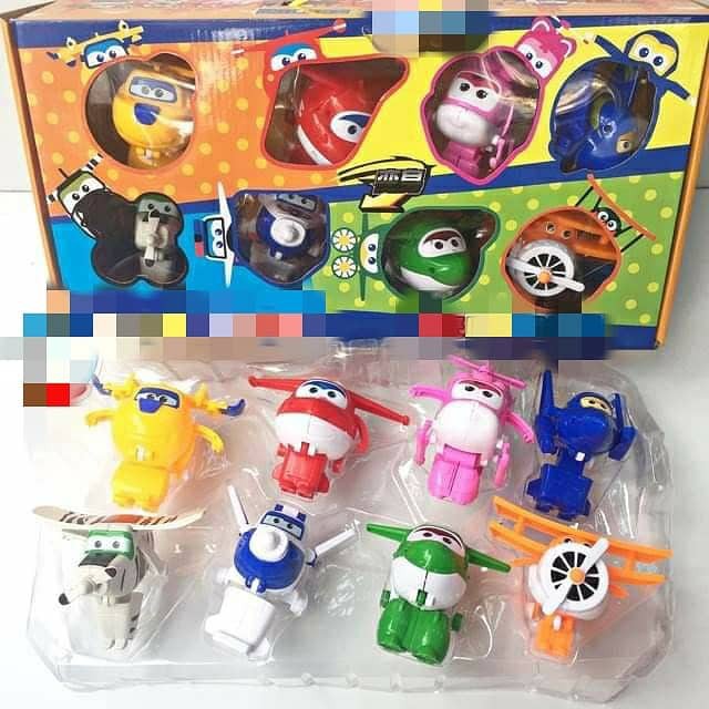 Đội bay biến hình robo-máy bay 2 trong 1 super wings