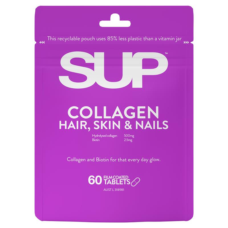 Viên Uống SUP Collagen Hair Skin & Nails Hỗ Trợ Da, Tóc & Móng 60 Viên