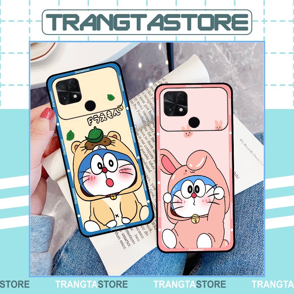Ốp Xiaomi Poco C40 in hình cặp đôi doremon, hổ, khủng long dễ thương