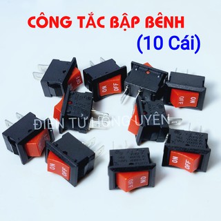 Công tắc bập bênh 2 chân, công tắc điện on off bập bênh Kdc1-11 6A-125V 3A-250v kích thước 13 x 9mm (loại nhỏ)