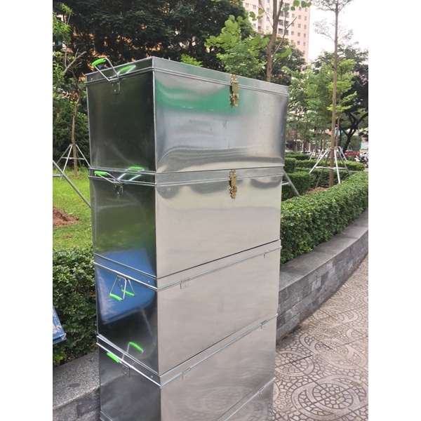 Thùng tôn kt D65cm x R45cm x C30cm đựng giấy tờ, dụng cụ.