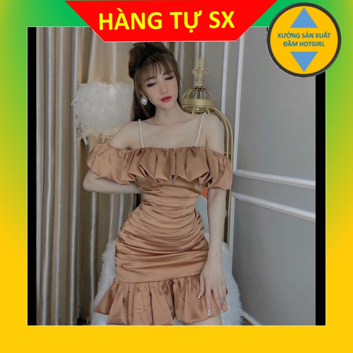 Đầm dự tiệc hai dây thời trang cao cấp