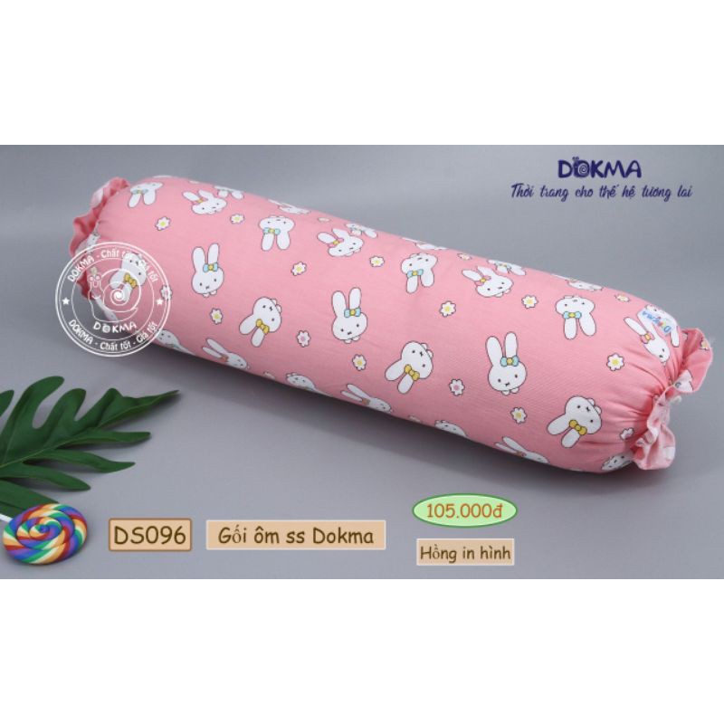 Gối ôm cho bé DOKMA - DS096 Cotion 100% (50*12cm) Hàng Cty Chính Hãng