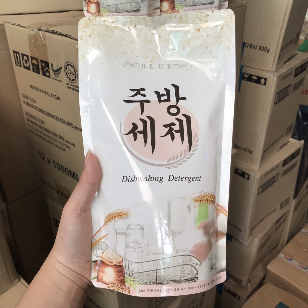 NƯỚC RỬA CHÉN GẠO BLUE HÀN QUỐC 800ml