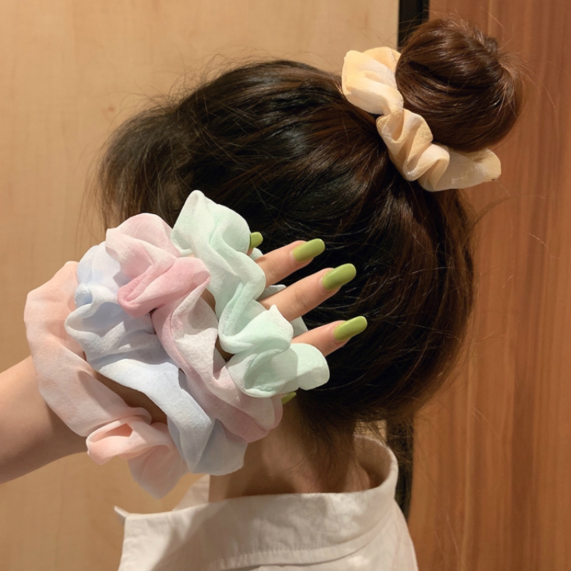 Dây buộc tóc đuôi ngựa thiết kế đơn giản phong cách Hàn Quốc