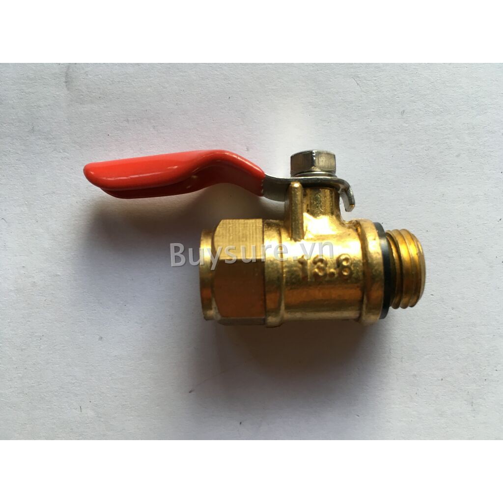 Van khoá đồng Ren trong-Ren ngoài 14mm Loại Tốt
