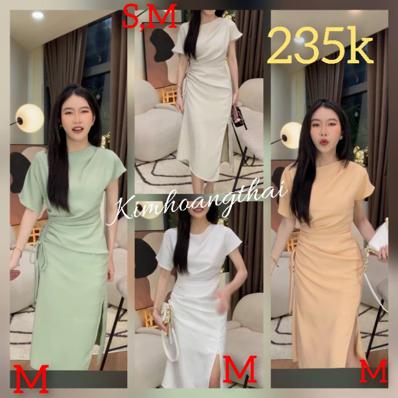 Đầm rút dây eo nhà Loan