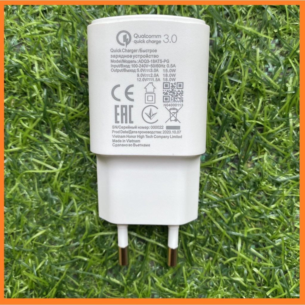 Adapter củ sạc nhanh 18W Qualcomm Quick Charge 3.0 Vsmart