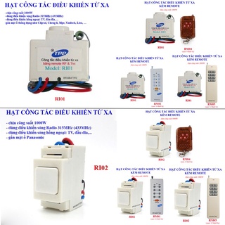 Hạt công tắc điều khiển từ xa TPE RI01 RI02