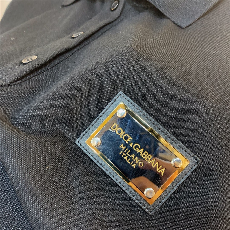 Áo Thun Polo Ngắn Tay In Logo Kim Loại Thời Trang Mùa Hè Dành Cho Nam D0Lce&GABBA 2022 S-4Xl