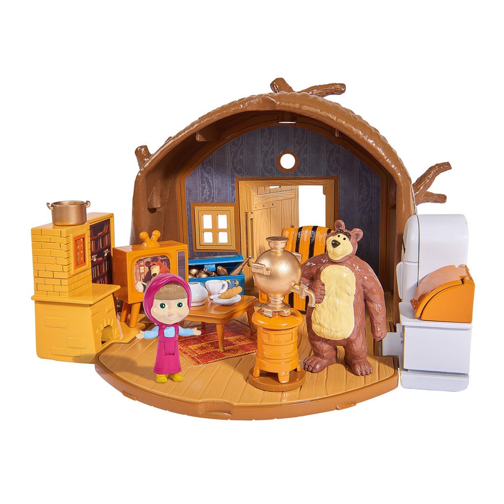 Đồ Chơi Ngôi Nhà Gấu MASHA AND THE BEAR Masha Playset "Bear's House" 109301632 - Simba Toys Vietnam