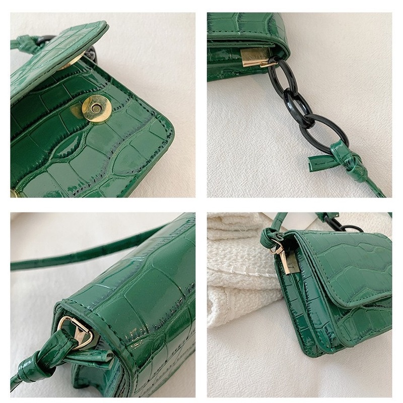 Túi Đeo Chéo Hình Vuông Nhỏ Họa Tiết Vân Đá Đơn Giản NB00161