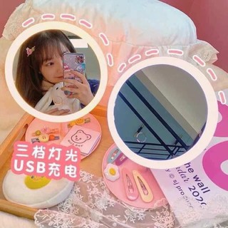 Gương trang điểm đèn led 3 màu✨