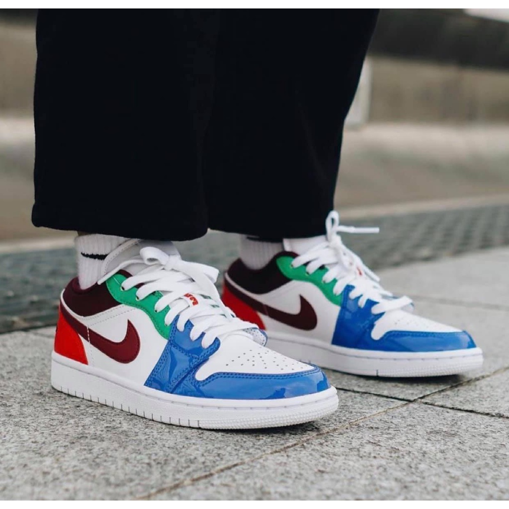 Giày Nike Jordan 1 Low Patent Multicolor HÀNG CHÍNH HÃNG Air Jordan 1 Low SE Multi-color [DB5455 100] - Simple Sneaker