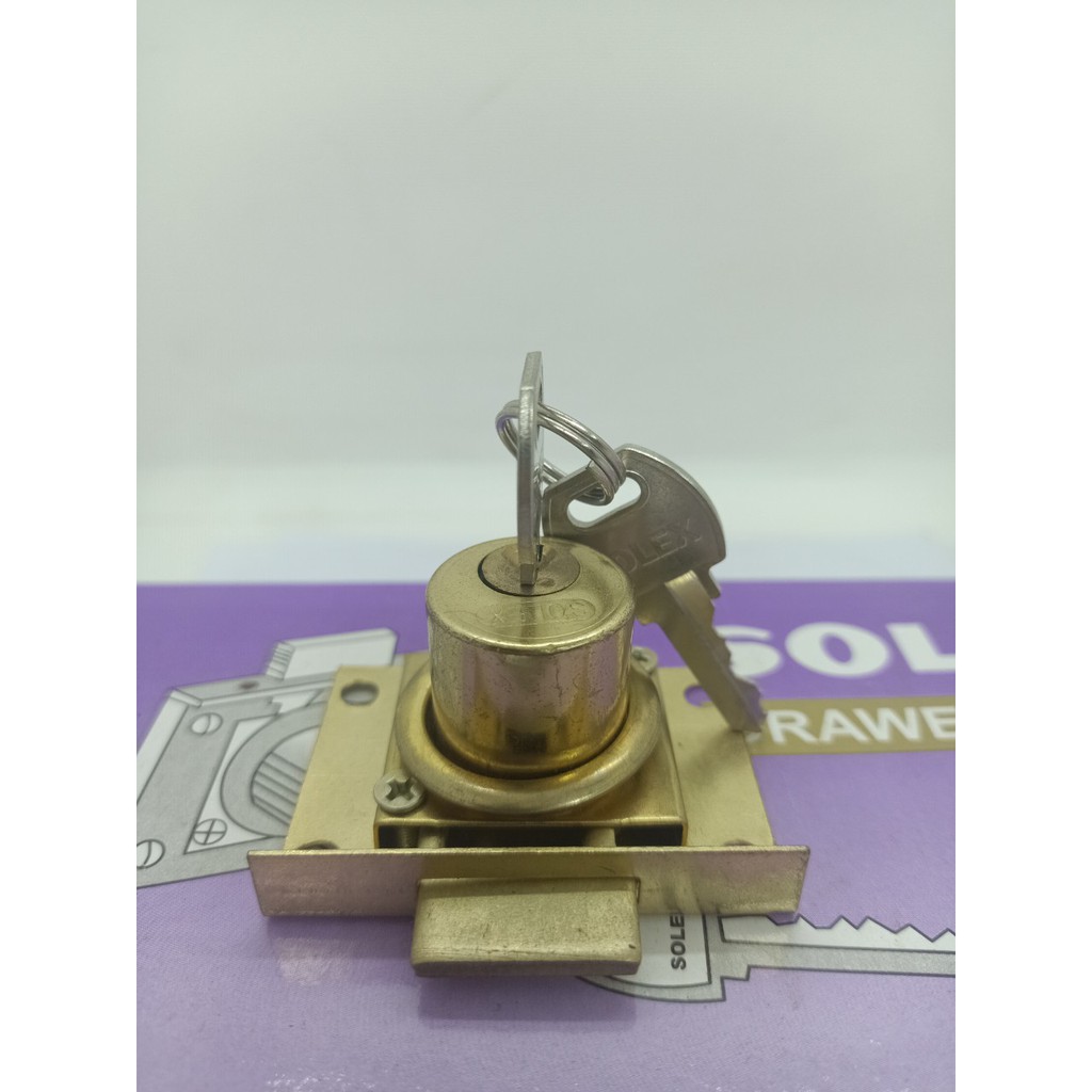 [Hỏa Tốc HCM] Khóa tủ vuông Solex size lớn phi 22