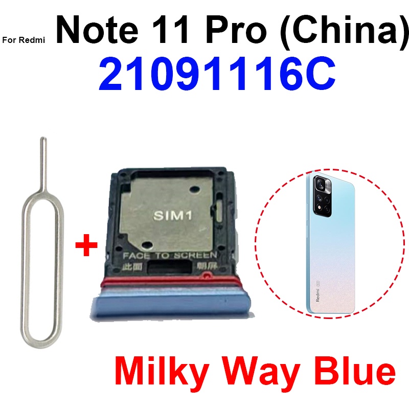 Khay Đựng Sim Điện Thoại Cho Xiaomi Redmi Note 11 Note 11S Note 11 Pro Plus 5G Giá Đỡ