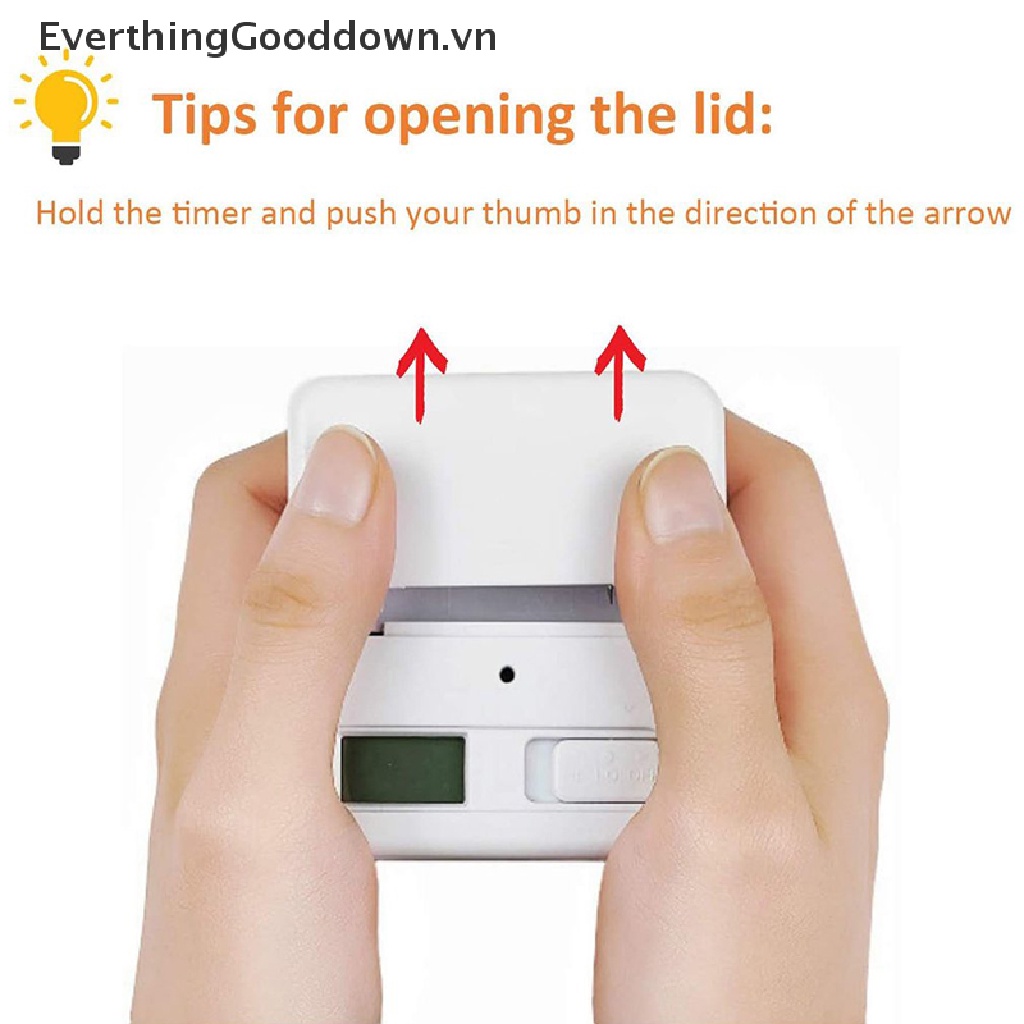 Everthinggood Đồng Hồ Hẹn Giờ Đếm Ngược Trọng Lực Dạng Khối Lật Dành Cho Nhà Bếp