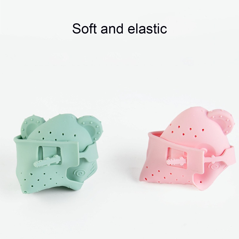 Haha Găng Tay Silicone Không Chứa BPA Đồ Chơi Ngậm Mọc Răng Ngăn Ngừa Trầy Xước Giảm Đau Tay