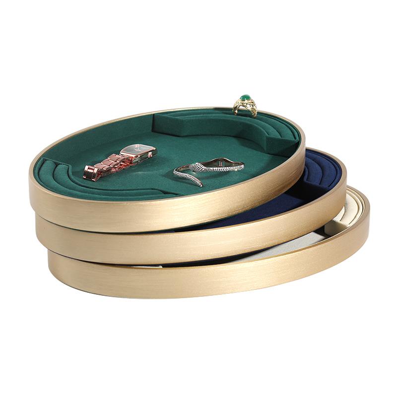 Bộ Khung Gỗ Oval Màu Vàng Dùng Trưng Bày Trang Sức