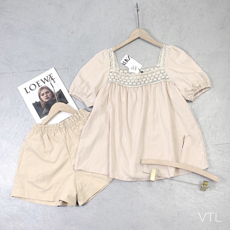 SET ĐŨI THÔ VIỀN REN QUẦN SOOC (LOẠI 1) | BigBuy360 - bigbuy360.vn