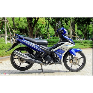 Tem rời exciter 135 zin 2012 trắng xanh gp