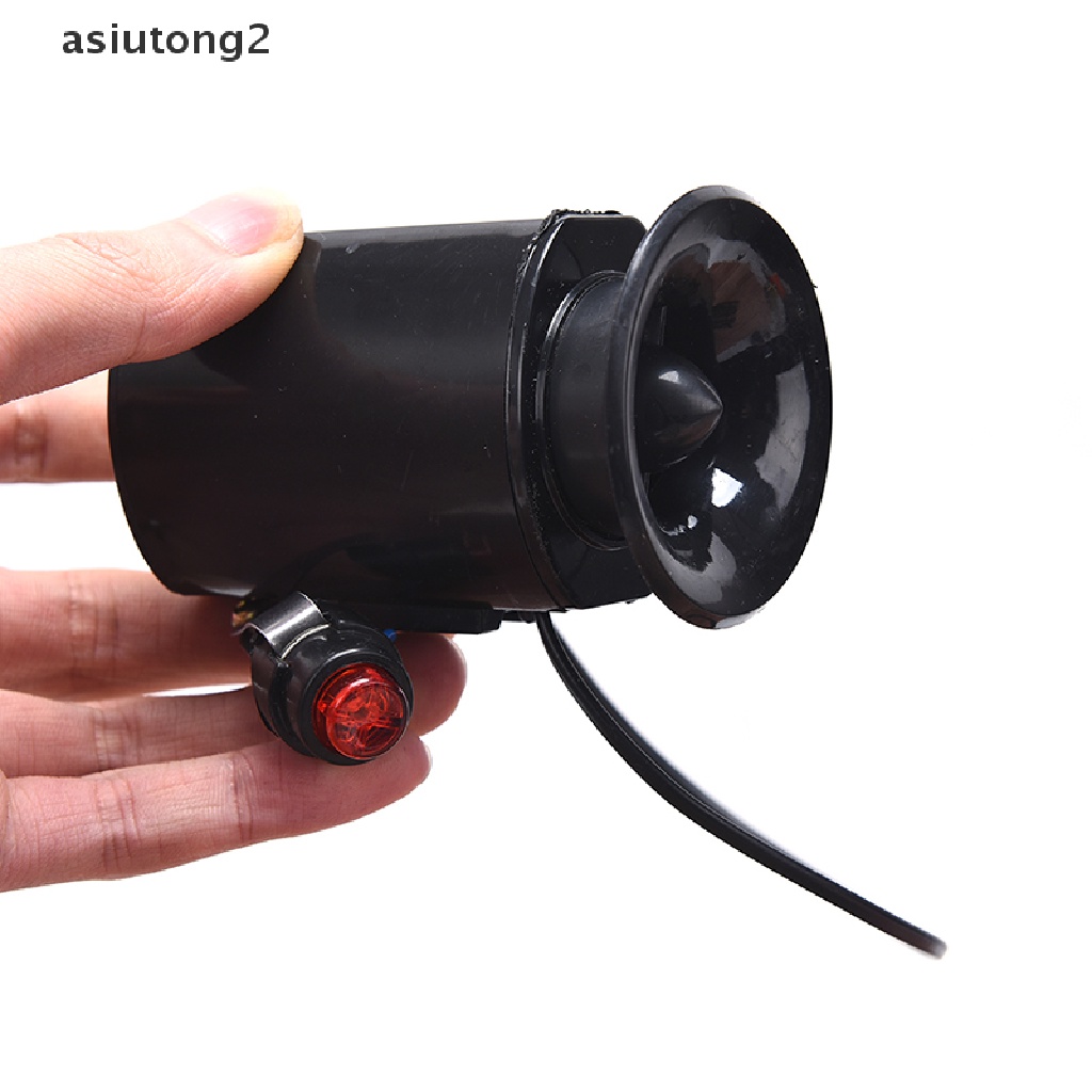 Còi Điện Tử 6 Âm Thanh Lớn asiutong2 Màu Đen Chuyên Dụng Cho Xe Đạp