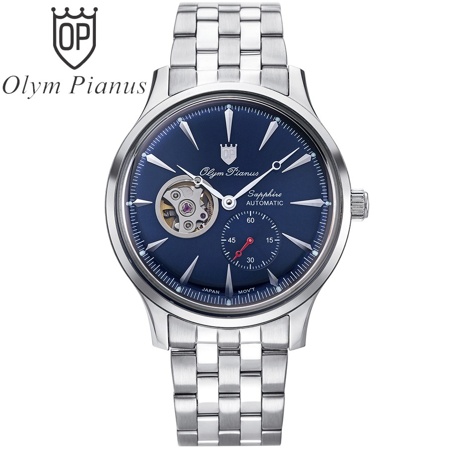 Đồng hồ nam dây kim loại Automatic Olym Pianus OP99141-77 OP99141-77AGS xanh lam