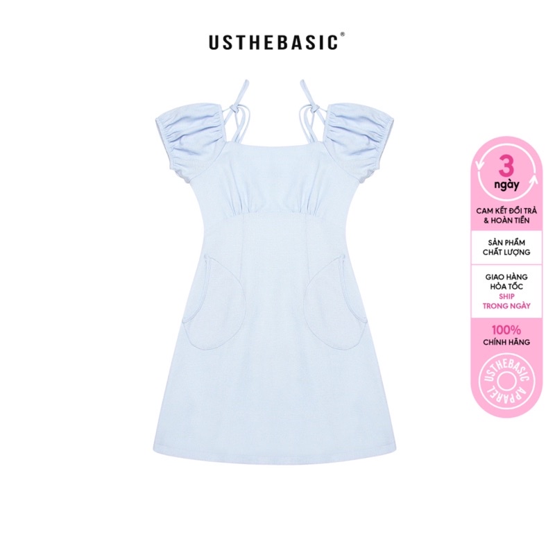 Usthebasic - Đầm Cupid Lace-Back Mini Dress