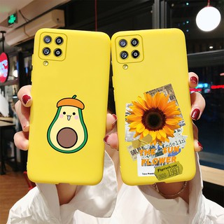 Ốp điện thoại mềm in hình hoa hướng dương / trái bơ cho Samsung Galaxy A22 5g Sm-A226B A22 4g A 22 2021 A225F