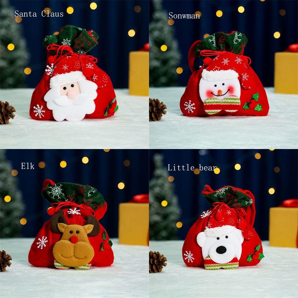 LONTIME Búp Bê Vải 3D Trang Trí Giáng Sinh Năm Mới