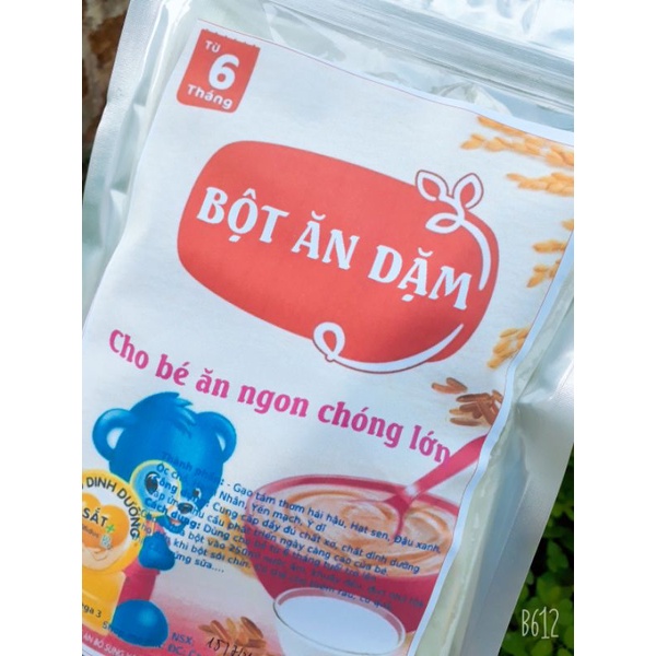 Bột ăn dặm cán mịn, cháo bột, cháo mịn handmade cho bé 0,5kg